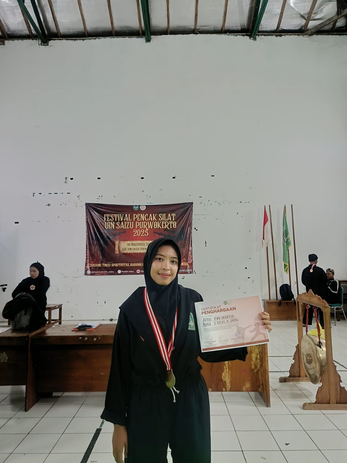 Sertifikat Festival pencak silat UIN saizu purwokerto 